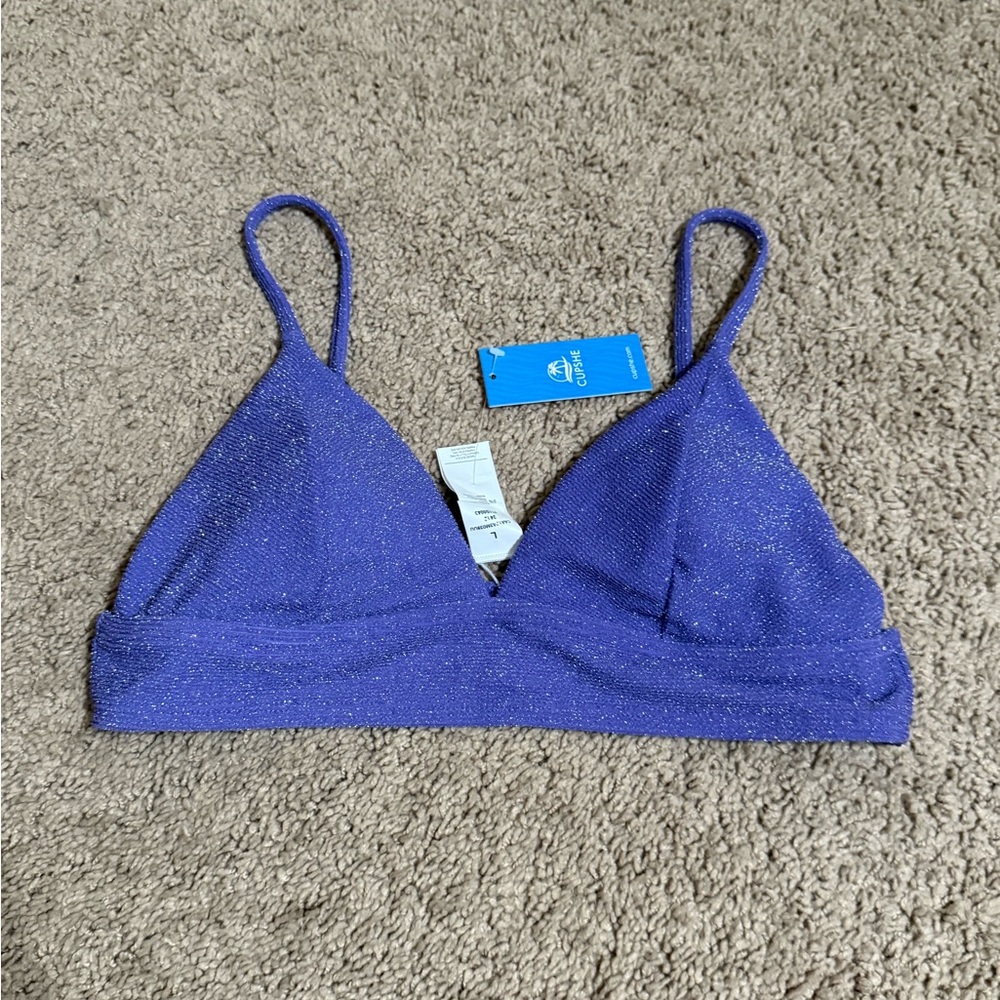 Cupshe Purple Bikini Top - Picture 1 of 4